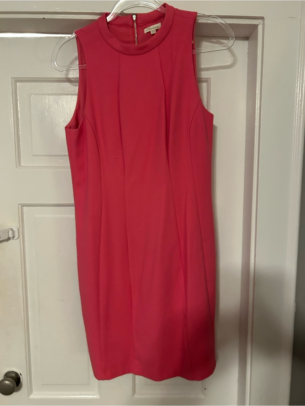 Shoshanna Sleeveless Pink Sheath Dress